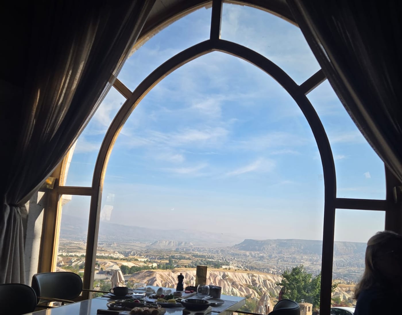Breakfast at a cave hotel in Cappadocia